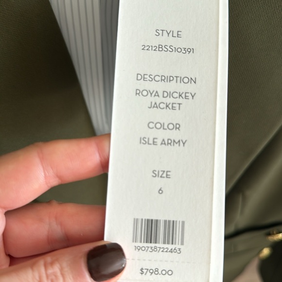NWT Veronica Beard Roya Dickey Jacket - Picture 7 of 8